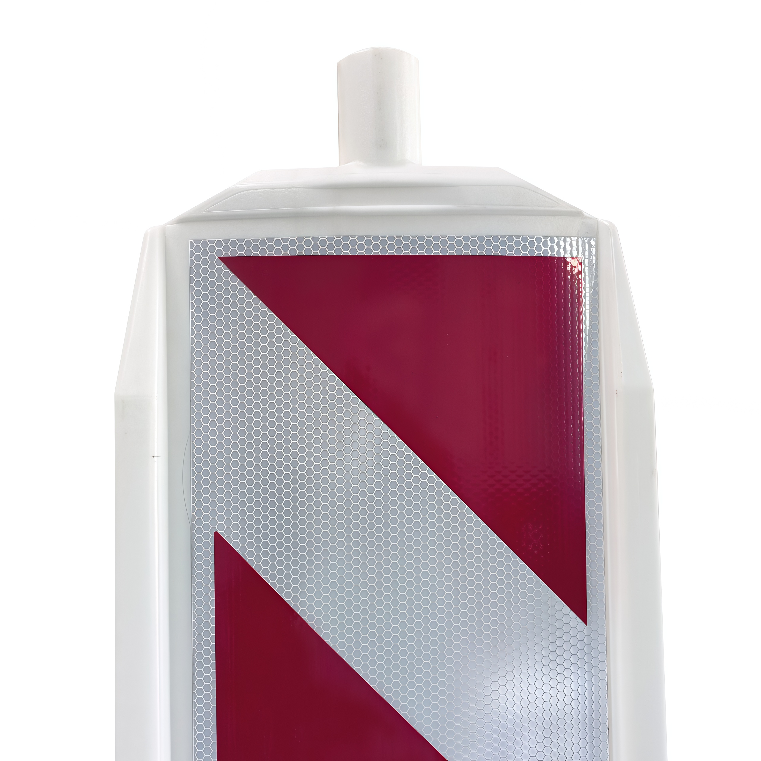 Дорожное ограждение "Солдатик" тип 1 с держателем для фонаря, нога 57х57 В СБОРЕ