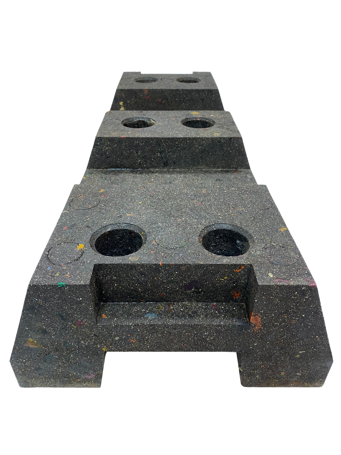 Блок временного ограждения полимерпесчаный