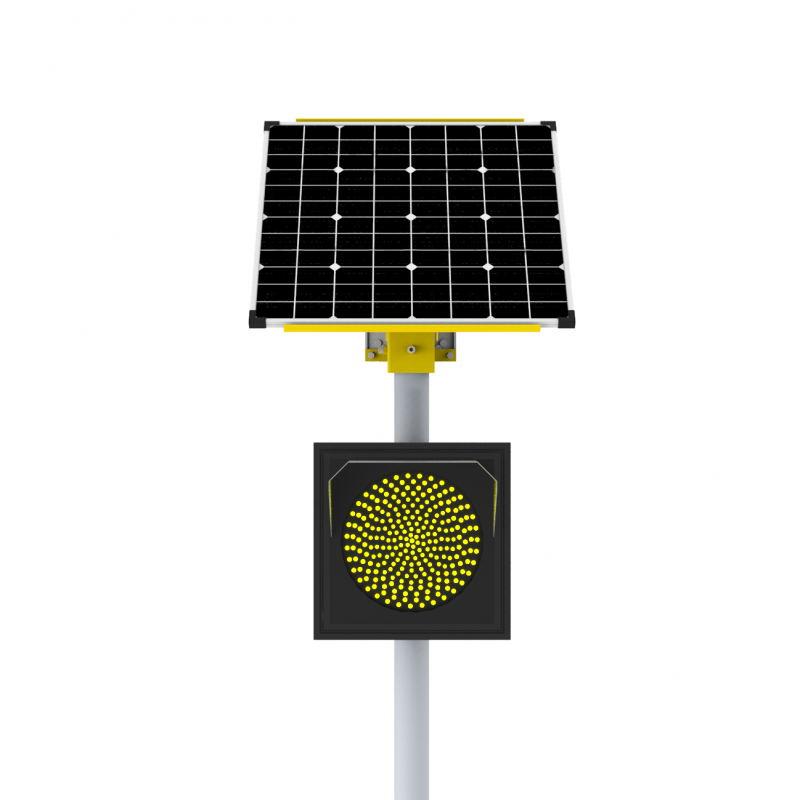 Автономный светофор Т.7.2 двусторонний 300 мм 100 Вт/26Ач