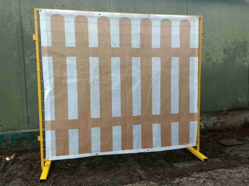 Строительное переносное ограждение СПО 1600х2000