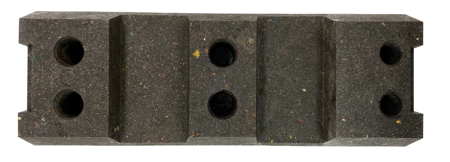 Блок временного ограждения полимерпесчаный