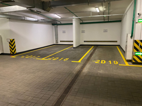 Разметка подземной парковки