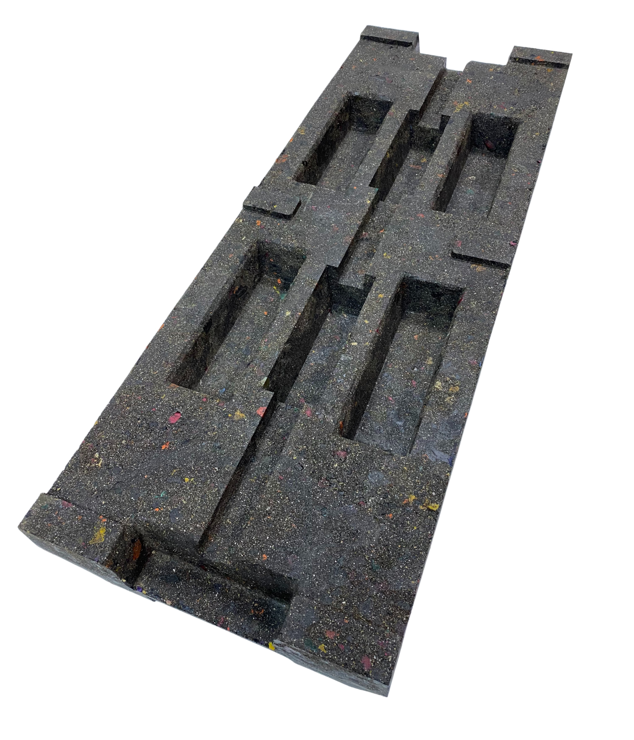 Блок временного ограждения полимерпесчаный