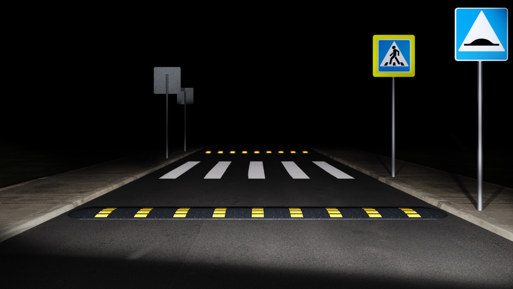 Светоотражатель самоклеящийся желтый 110х150