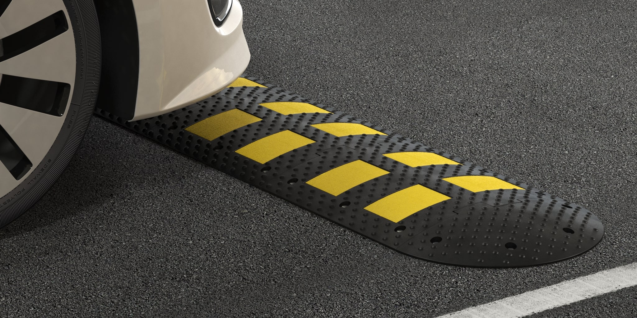 Лежачий полицейский ИДН-500-1 Средний элемент Сотовая структура + Усиленное крепление