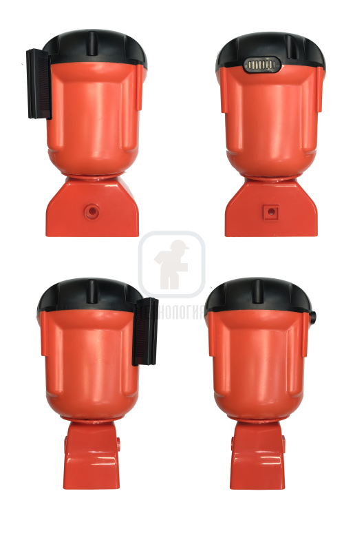 Вытяжная лента для ограждения "Солдатик" тип 3 красно-белая 9м