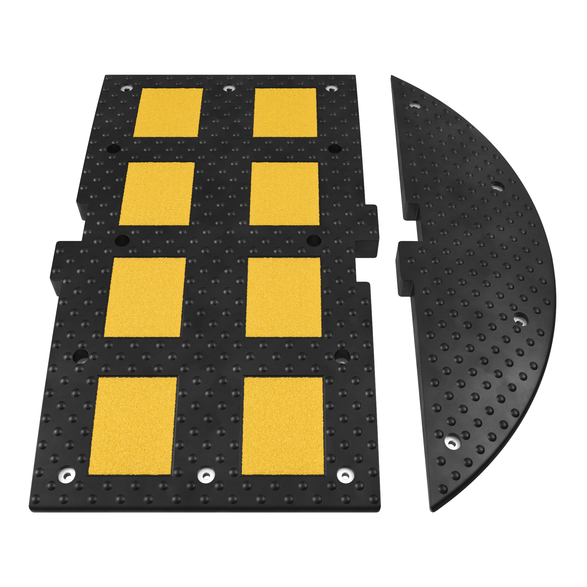 Лежачий полицейский ИДН-900-1 Средний элемент Сотовая структура + Усиленное крепление