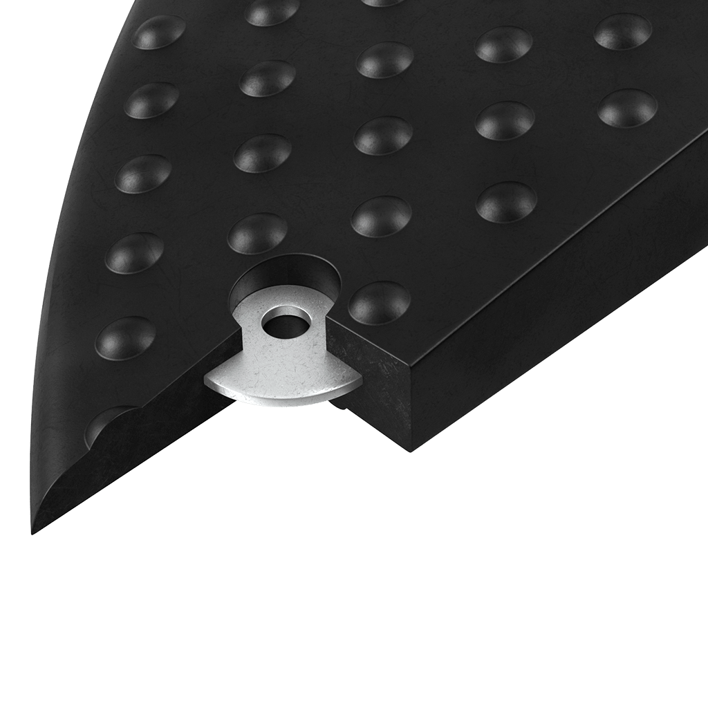 Лежачий полицейский ИДН-900-2 Концевой элемент + Усиленное крепление