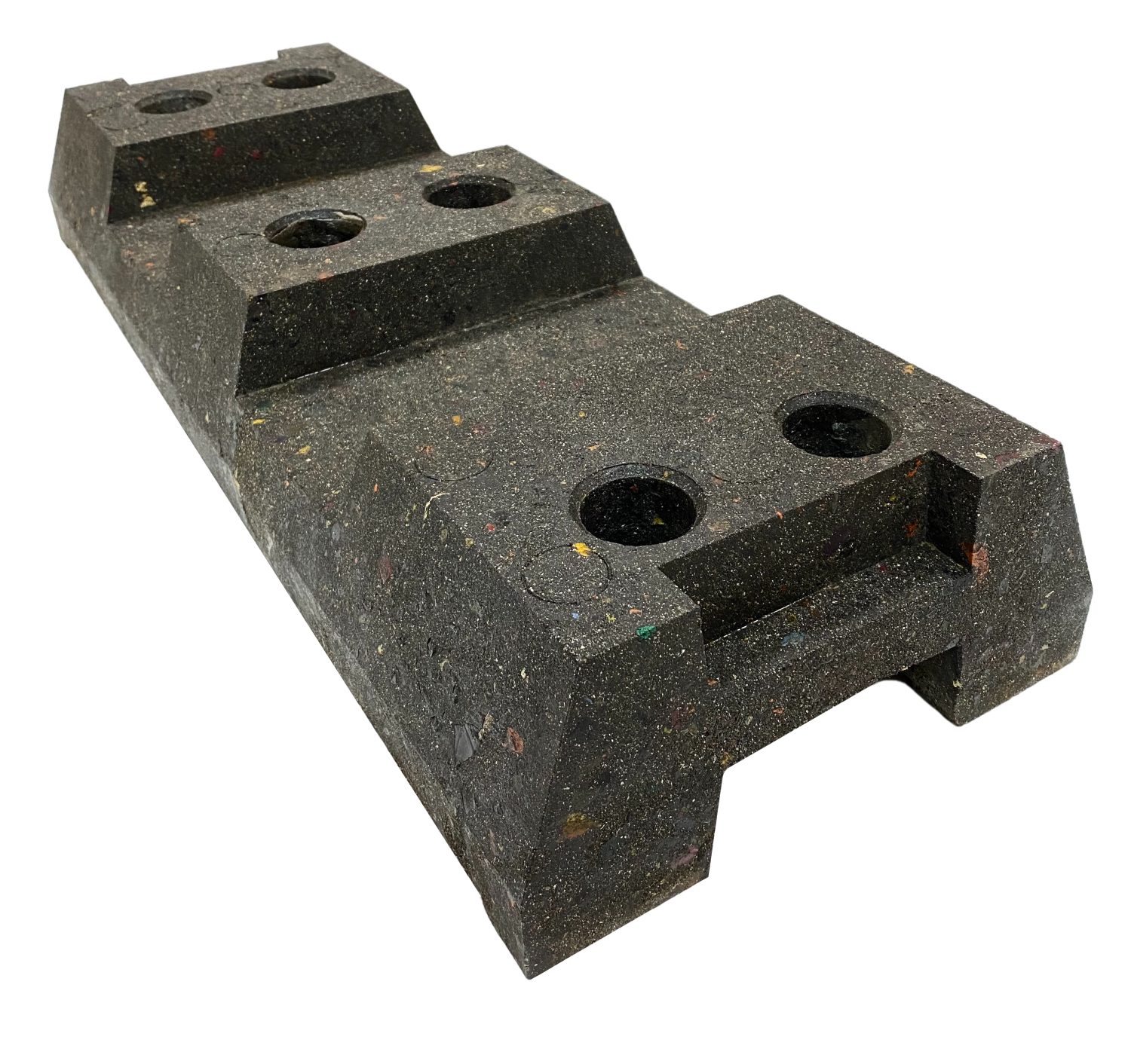 Блок временного ограждения полимерпесчаный