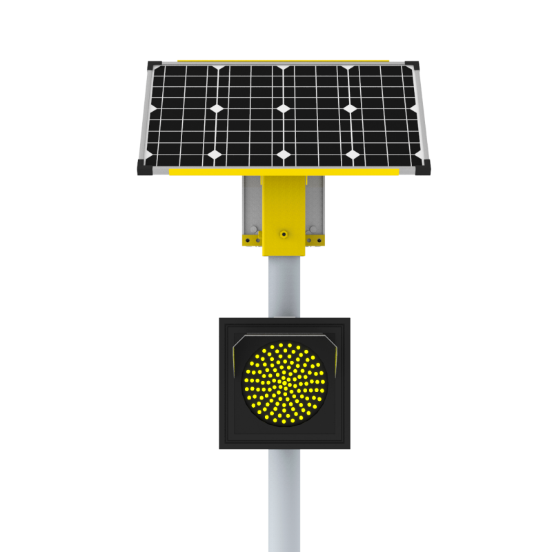 Автономный светофор Т.7.1 односторонний 200 мм 40 Вт/17Ач