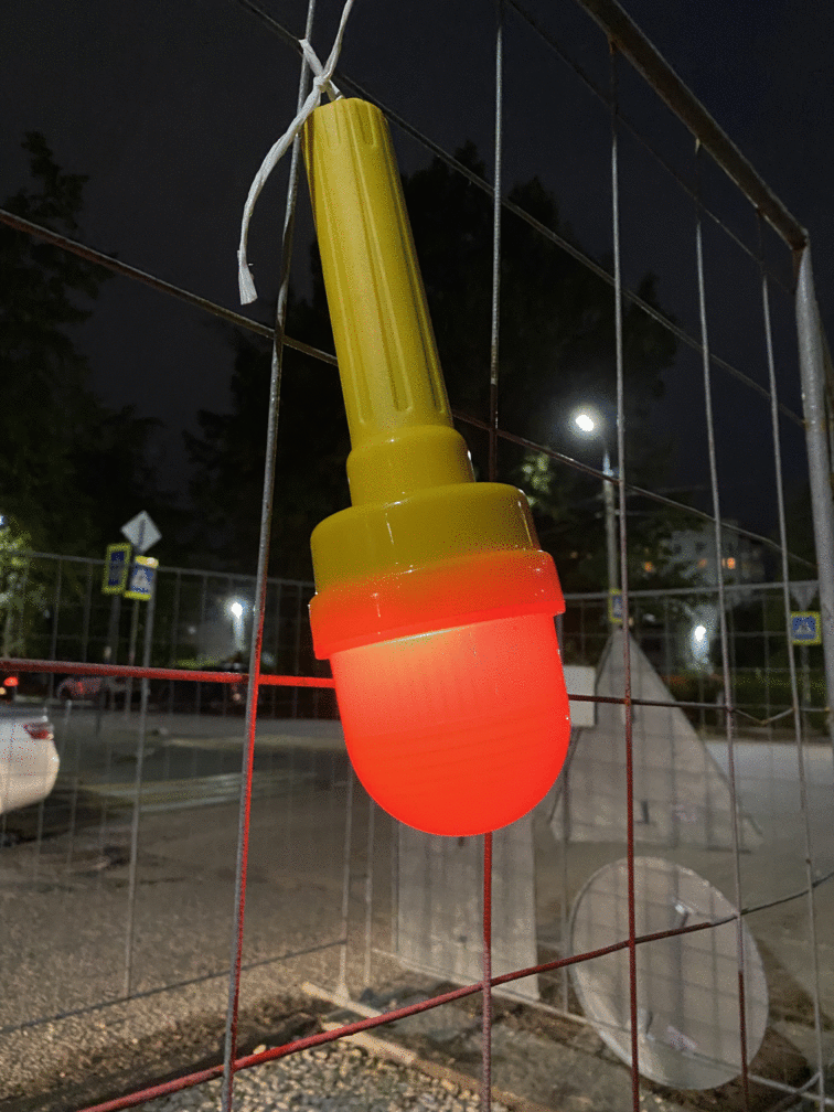 Фонарь ФС-4У с фотоэлементом (на батарейках)