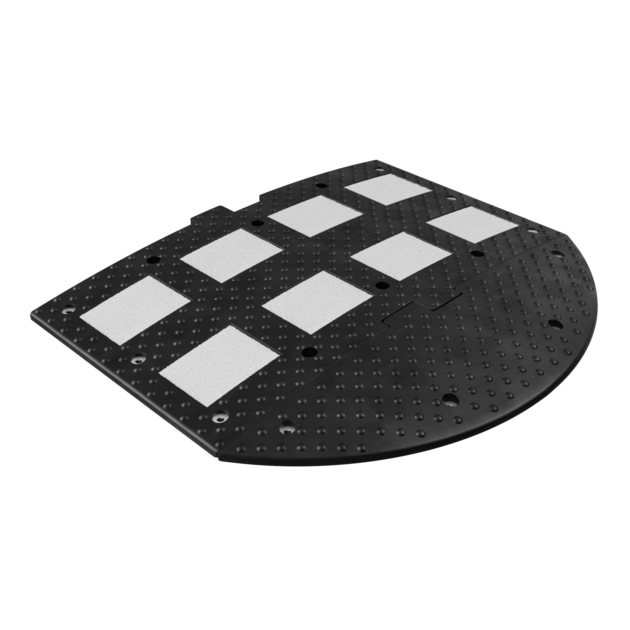 Лежачий полицейский ИДН-900-1 Средний элемент Сотовая структура + Усиленное крепление белый светоотражатель