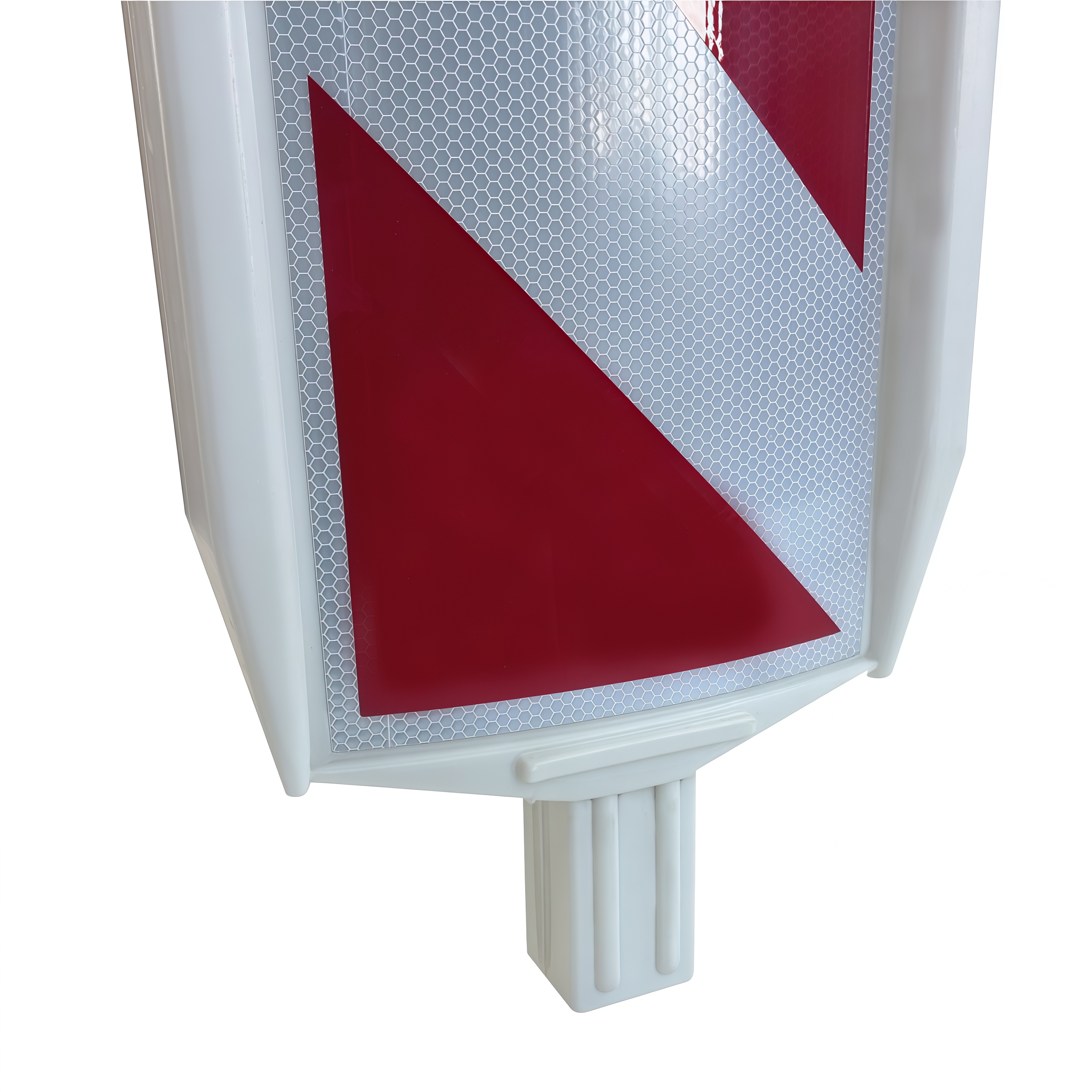 Дорожное ограждение "Солдатик" тип 1 с держателем для фонаря, нога 57х57 В СБОРЕ