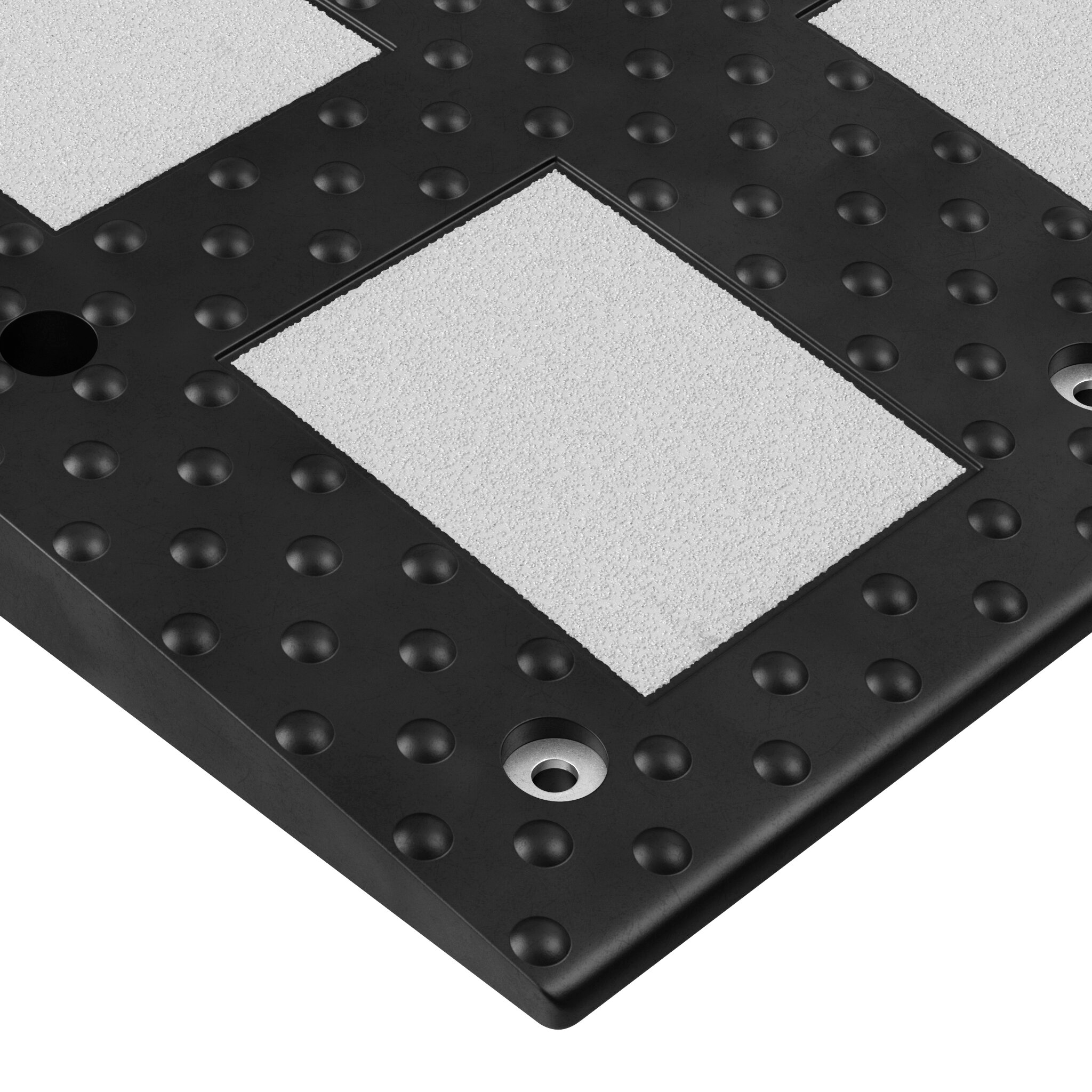 Лежачий полицейский ИДН-900-1 Средний элемент Сотовая структура + Усиленное крепление белый светоотражатель