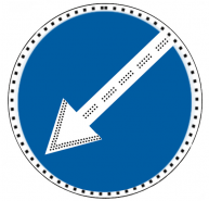 Знак 4.2.1, 4.2.2, 4.2.3 , D 700 светодиоды по контуру и стрелке фото в интернет-магазине ООО ПК Технология