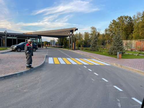 Дорожная разметка коттеджных поселков