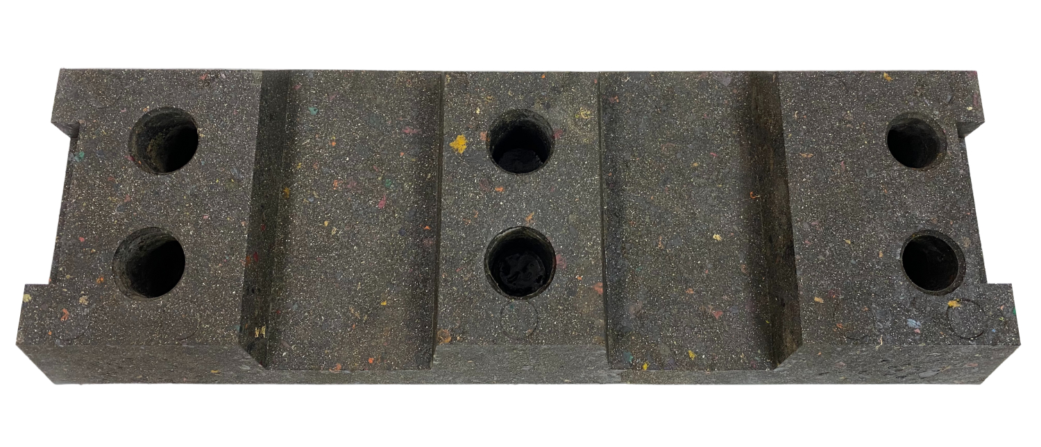 Блок временного ограждения полимерпесчаный