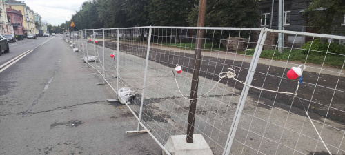 Ограждение участка на время проведения ремонтных работ