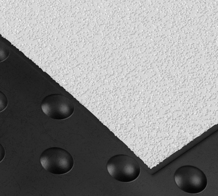 Лежачий полицейский ИДН-900-1 Средний элемент Сотовая структура + Усиленное крепление белый светоотражатель