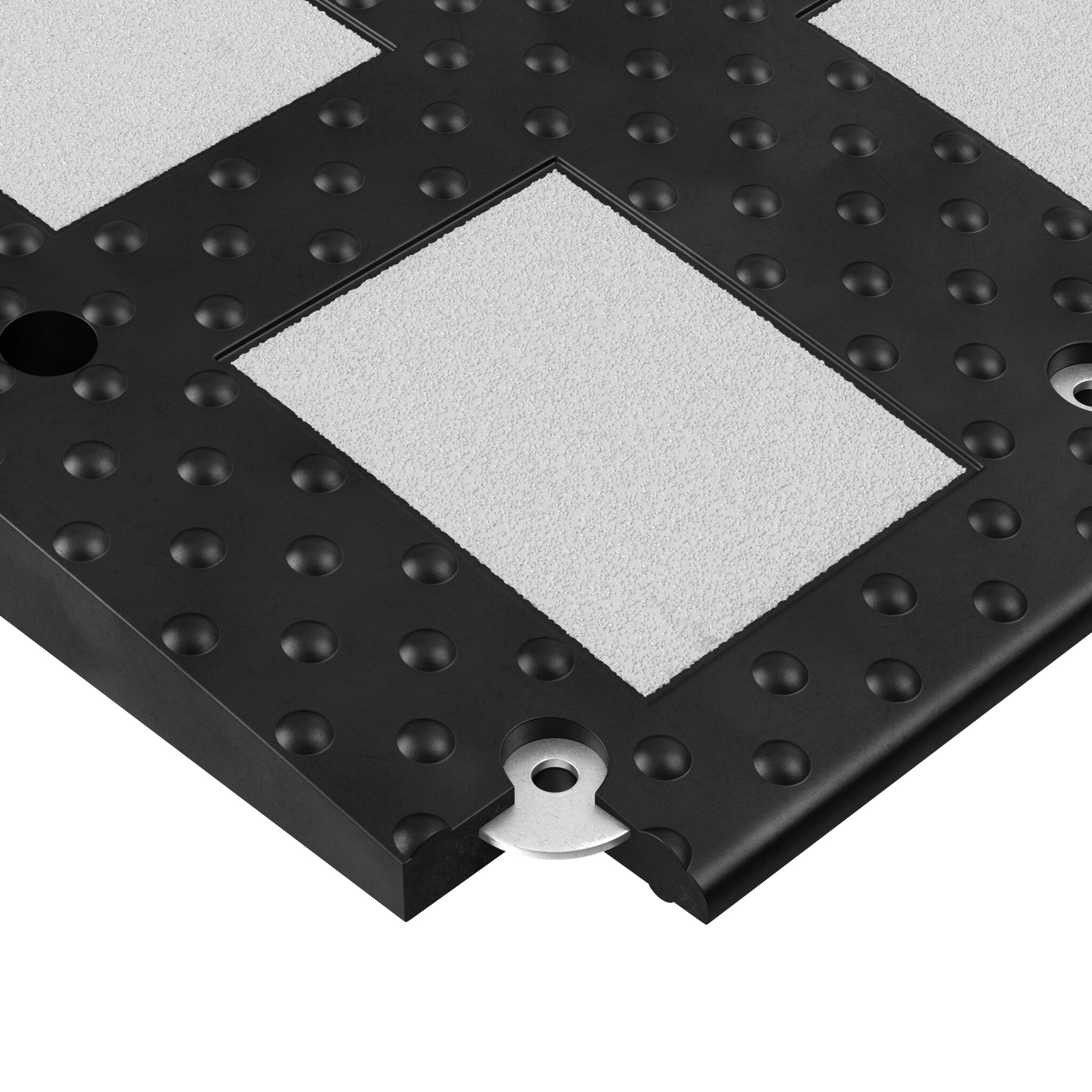 Лежачий полицейский ИДН-900-1 Средний элемент Сотовая структура + Усиленное крепление белый светоотражатель