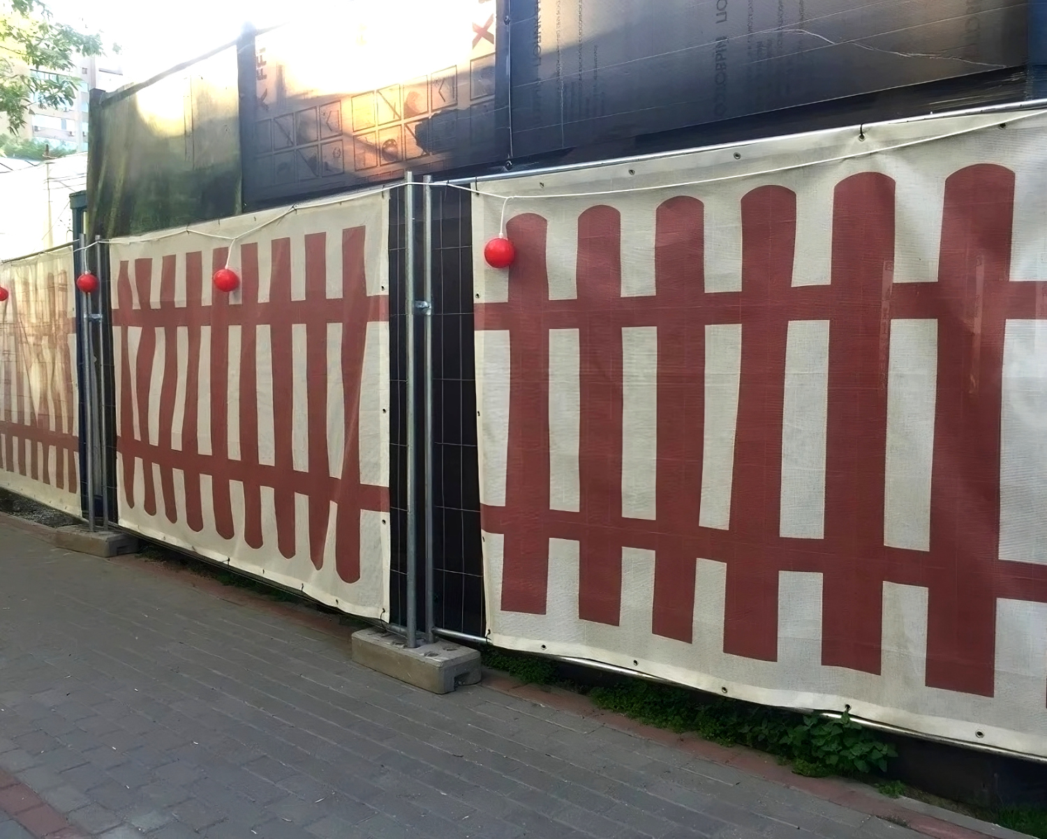 Баннерная cетка «Штакетник»