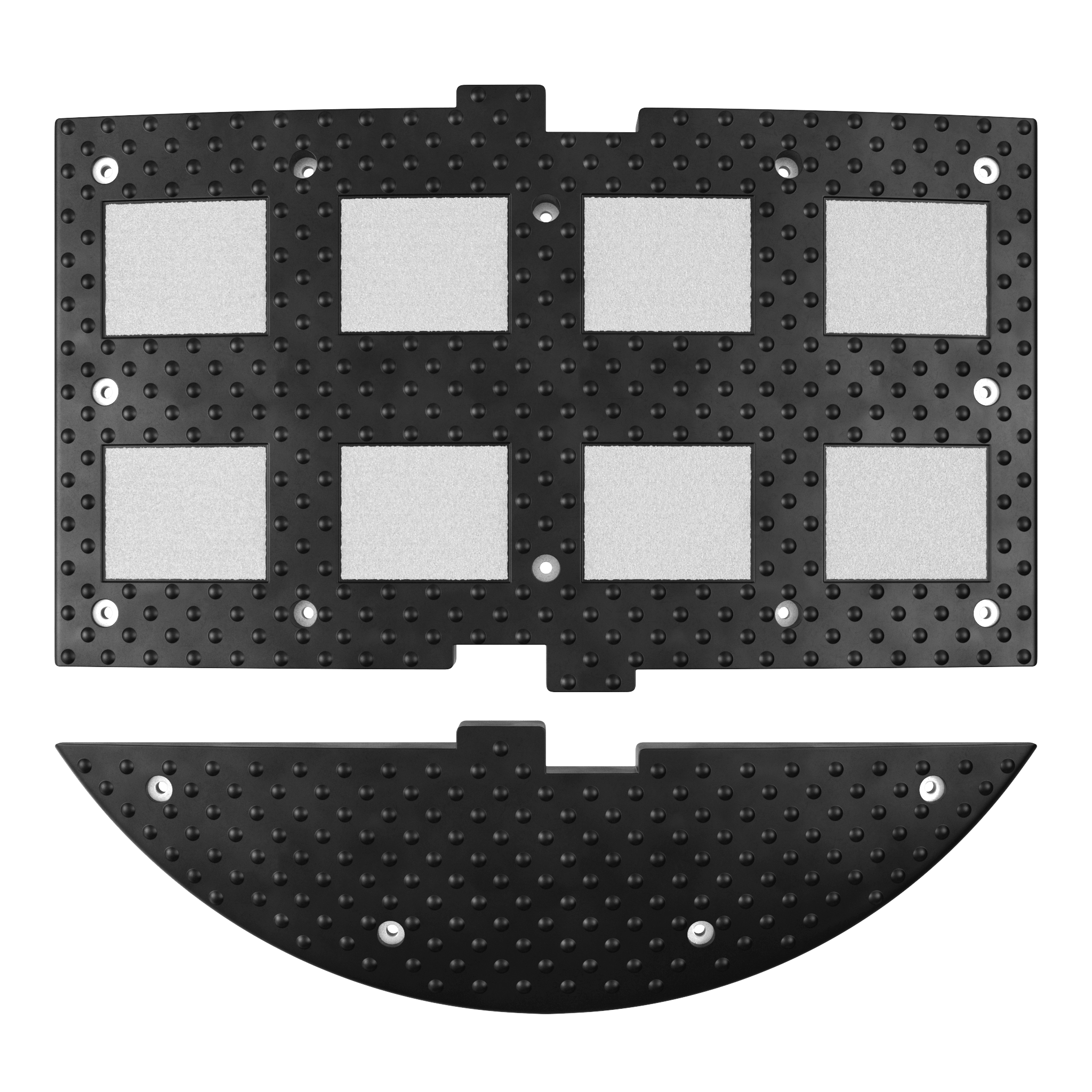 Лежачий полицейский ИДН-900-1 Средний элемент Сотовая структура + Усиленное крепление белый светоотражатель