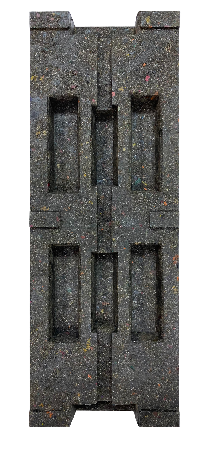 Блок временного ограждения полимерпесчаный