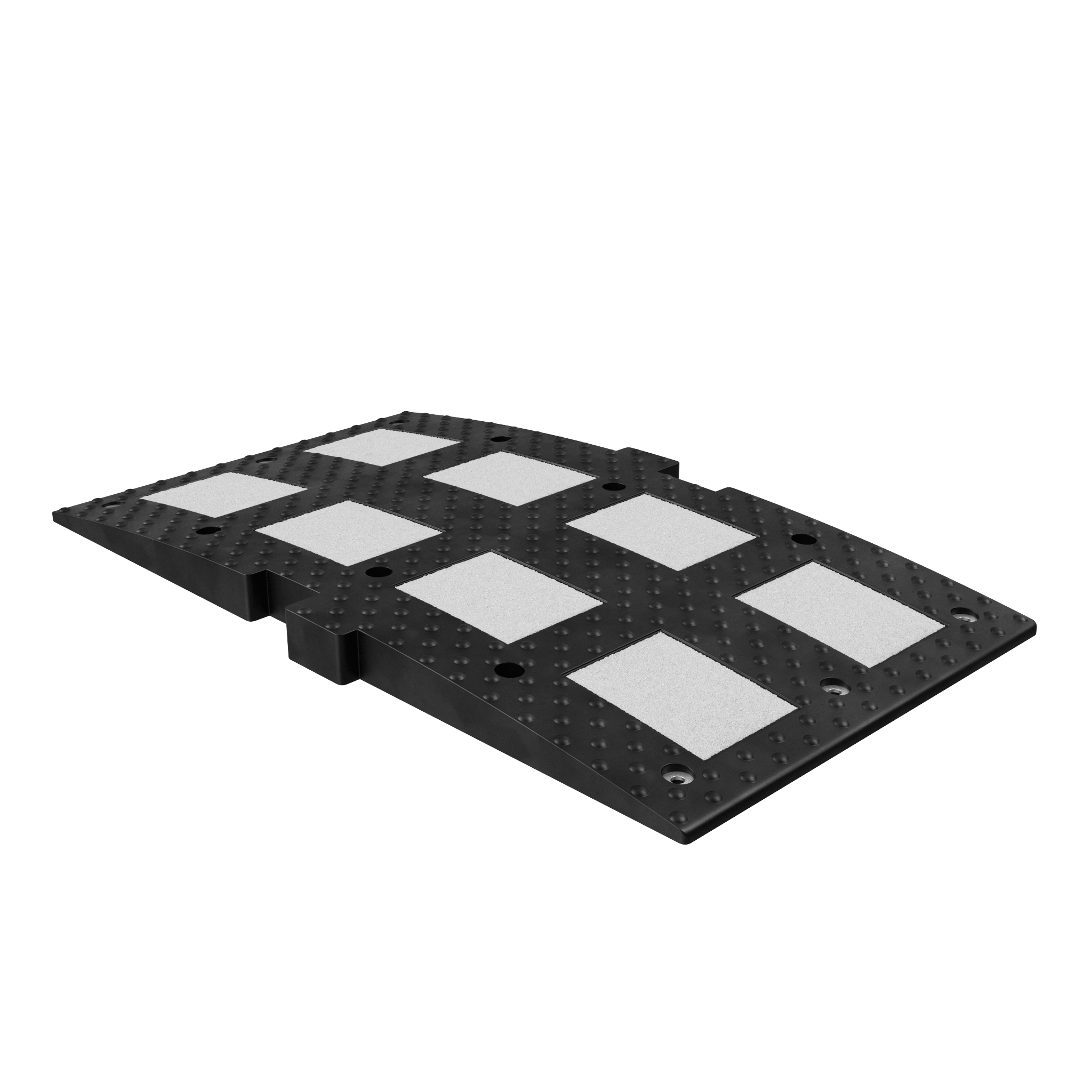 Лежачий полицейский ИДН-900-1 Средний элемент Сотовая структура + Усиленное крепление белый светоотражатель