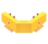 Отбойник Швеллер угловой металлический для защиты стен - КС-4